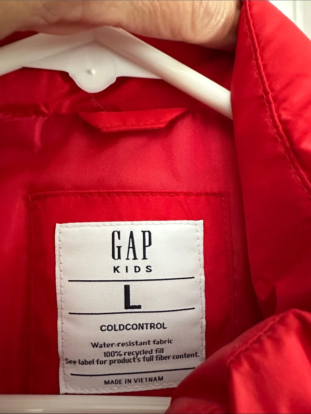 GAP KIDS Red Quilted Puffer Vest (L)